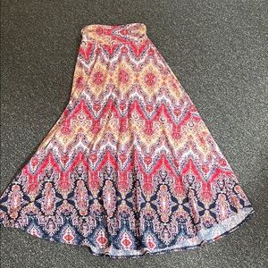 Bohemian Multicolor Maxi Skirt